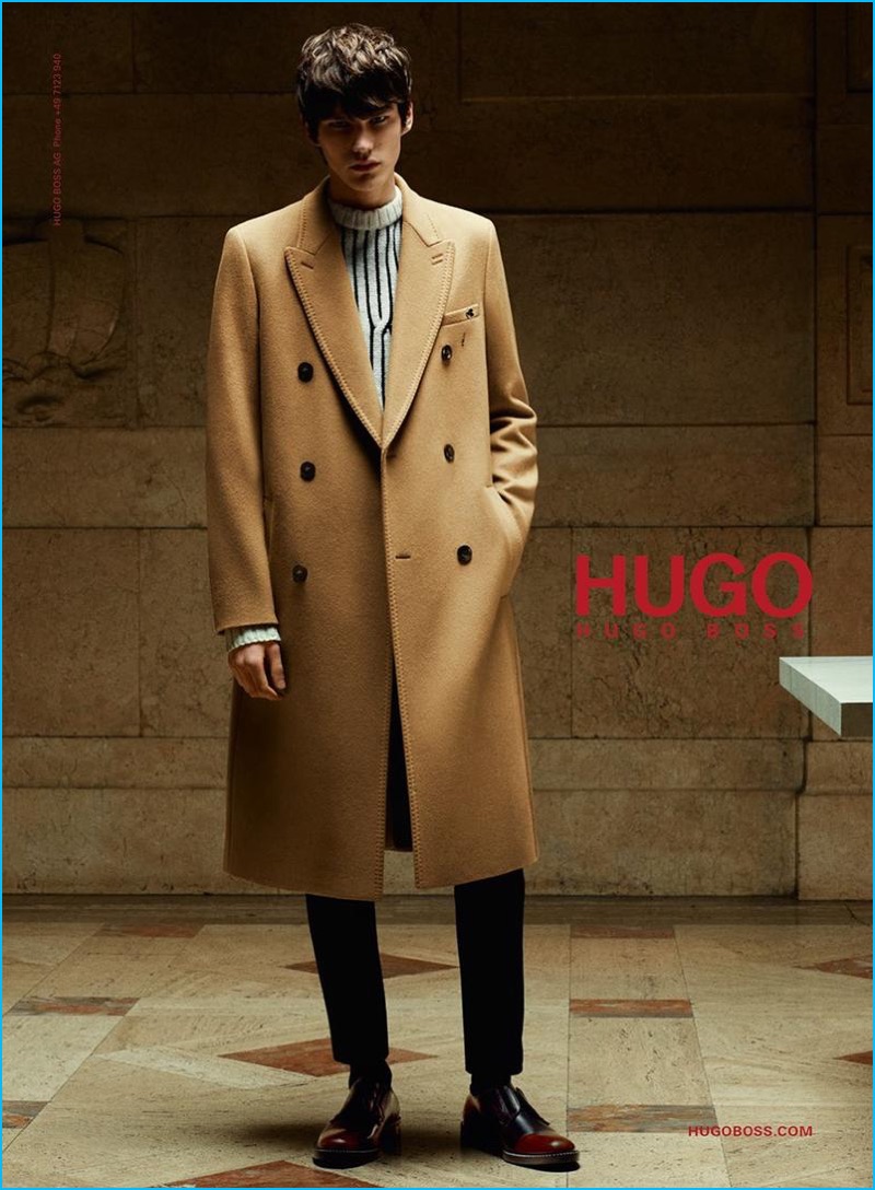 camel coat hugo boss