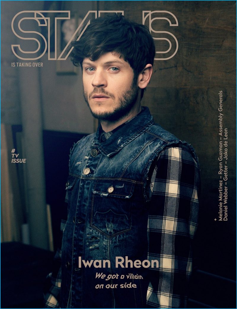 Iwan Rheon covers STATUS magazine.