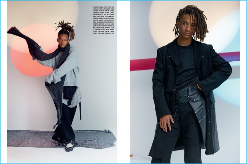 Jaden Smith styled by Michael Philouze for L'Uomo Vogue.