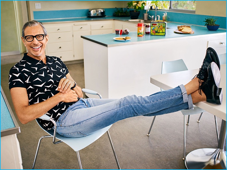 Jeff Goldblum photographed by Jeff Lipsky for Parade magazine.