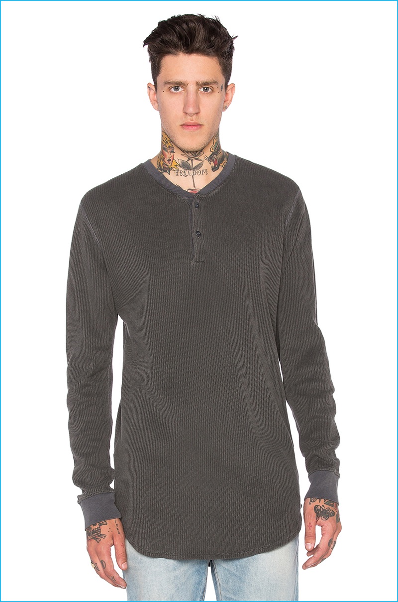 John Elliott Flatback Thermal Henley