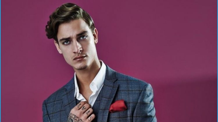 Jonathan Bellini Dons Sharp Suits for GQ Brasil