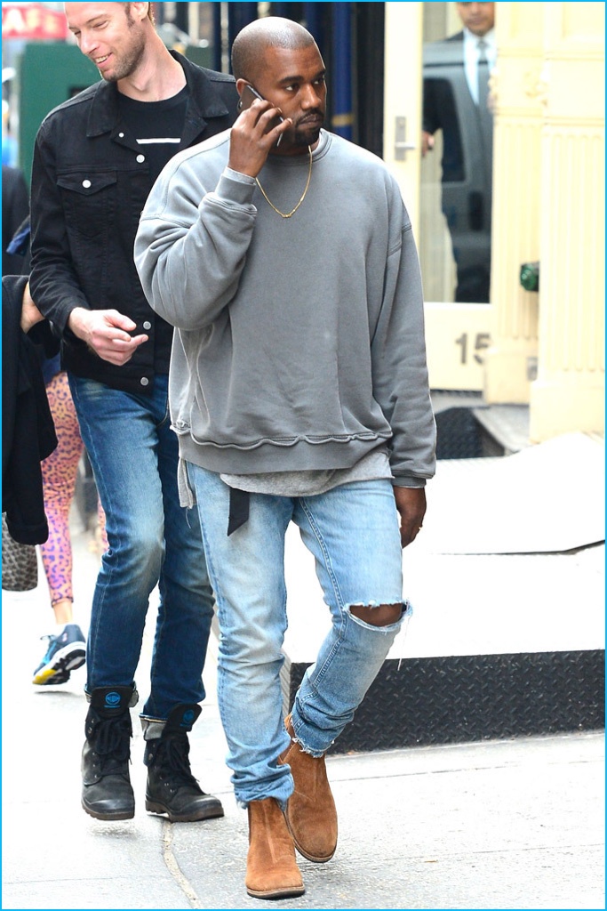 A trendsetter in his own right, Kanye West helped contribute to the popularity of Bottega Veneta's suede desert boots.