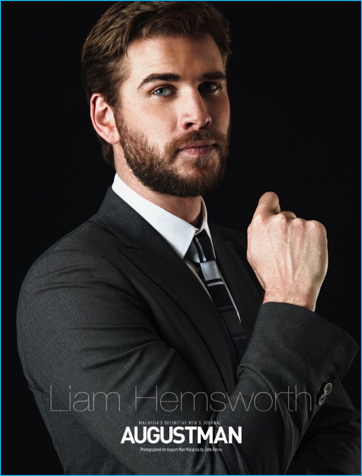 Liam Hemsworth suits up for the pages of August Man.