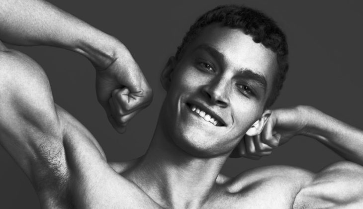 Louis Mayhew Flexes for Peplvm Photo Shoot