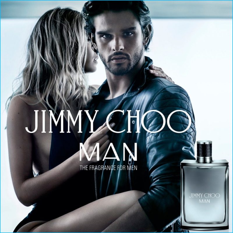 Brazilian model Marlon Teixeira stars in the latest campaign for Jimmy Choo Man.