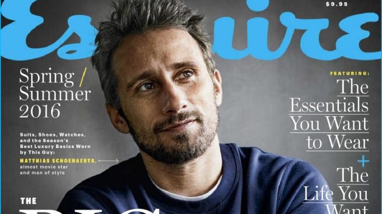 Matthias Schoenaerts 2016 Esquire Big Black Book Cover