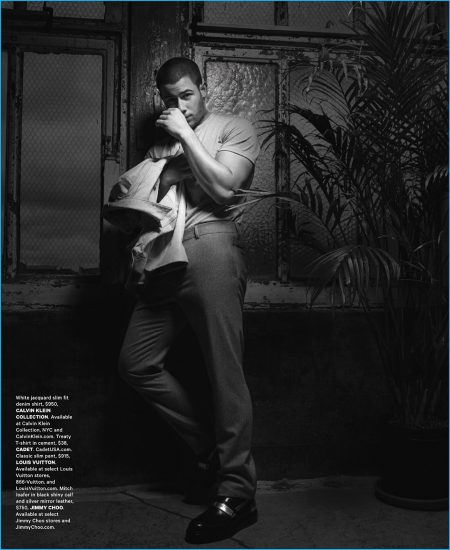 Nick Jonas Covers Essential Homme, Talks 'Last Year Was Complicated'