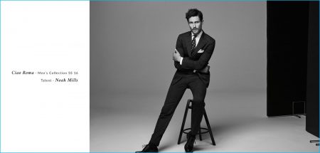 Ciao Roma: Noah Mills Dons Massimo Dutti's Summer Styles