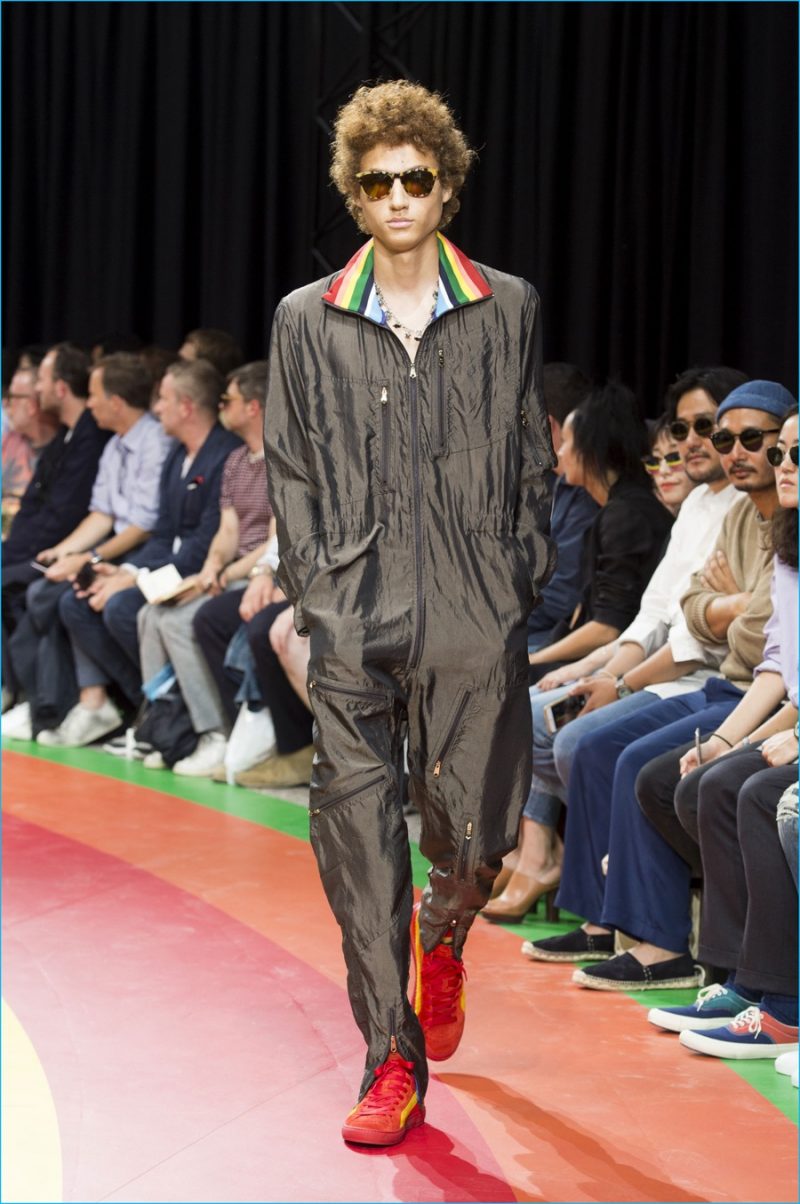 Paul Smith has a fun jumpsuit moment for spring-summer 2017.
