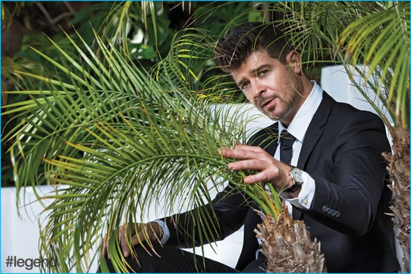 Robin Thicke dons Burberry suiting for the pages of #legend magazine.