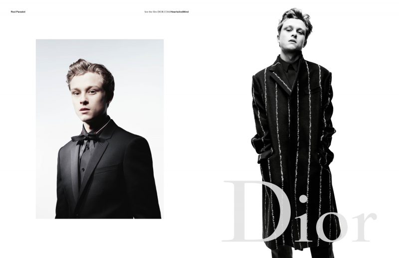 French actor Rod Paradot is front and center for Dior Homme's fall-winter 2016 campaign.