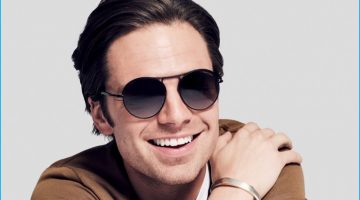 Sebastian Stan Rocks Sunglasses for American GQ Style Sebastian Stan Rocks Sunglasses for American GQ Style