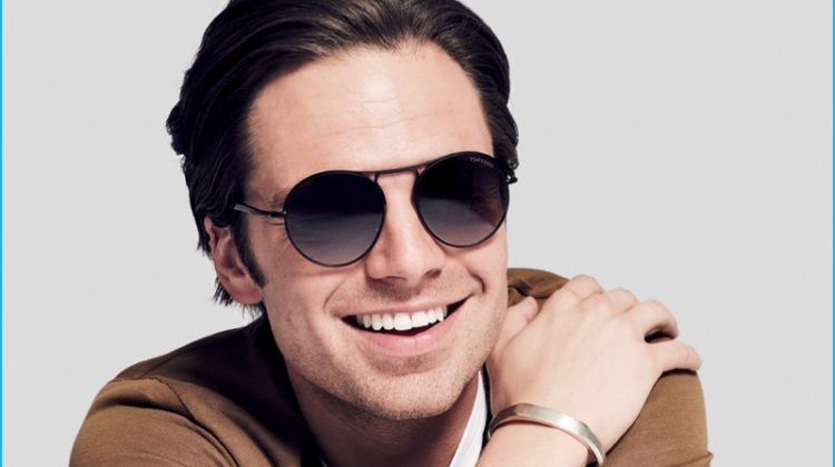 Sebastian Stan Rocks Sunglasses for American GQ Style