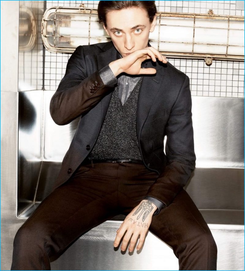 Sergei Polunin fronts Pal Zileri's fall-winter 2016 campaign.