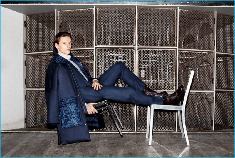 Sergei Polunin is a dapper vision in tailoring from Pal Zileri's fall-winter 2016 collection.