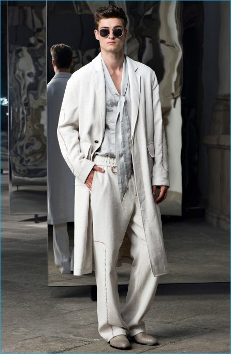 Trussardi Finds a Stylish Split Personality for Spring