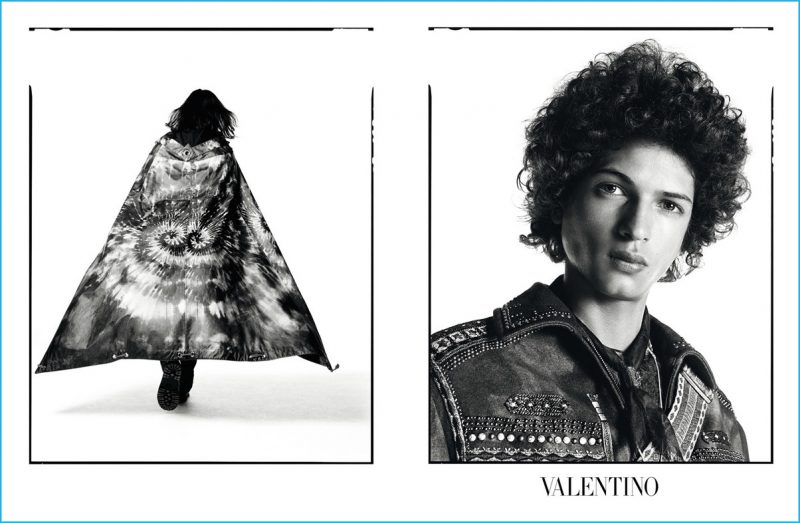 Djavan Mandoula stars in Valentino's fall-winter 2016 advertising campaign.