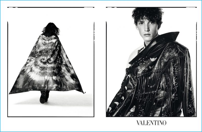 Harold Vente stars in Valentino's fall-winter 2016 advertising campaign.