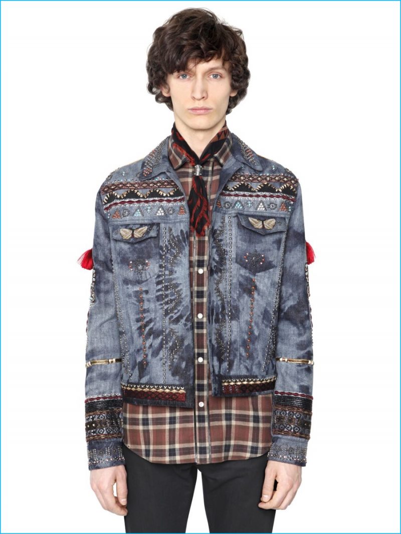 Valentino Tie-Dye Denim Jacket