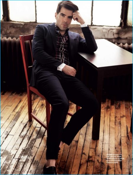Zachary Quinto is Style Savvy for L'Optimum Thailand Cover Shoot