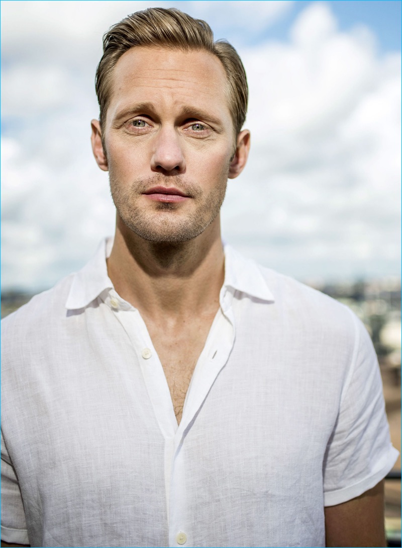 July 2016: Alexander Skarsgård photographed in Stockholm while promoting The Legend of Tarzan.