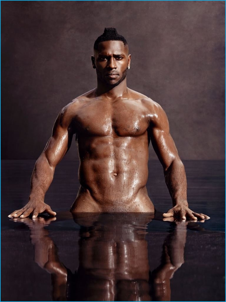 Antonio Brown photographed by Art Streiber for ESPN's 2016 Body Issue