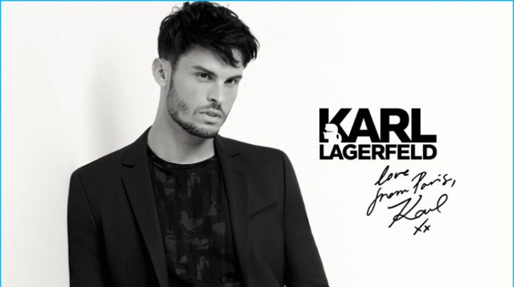 Baptiste Giabiconi 2016 Karl Lagerfeld Fall Winter 2016 Campaign 001
