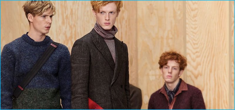 Bottega Veneta embraces autumnal hues for its pre-fall 2016 men's collection.