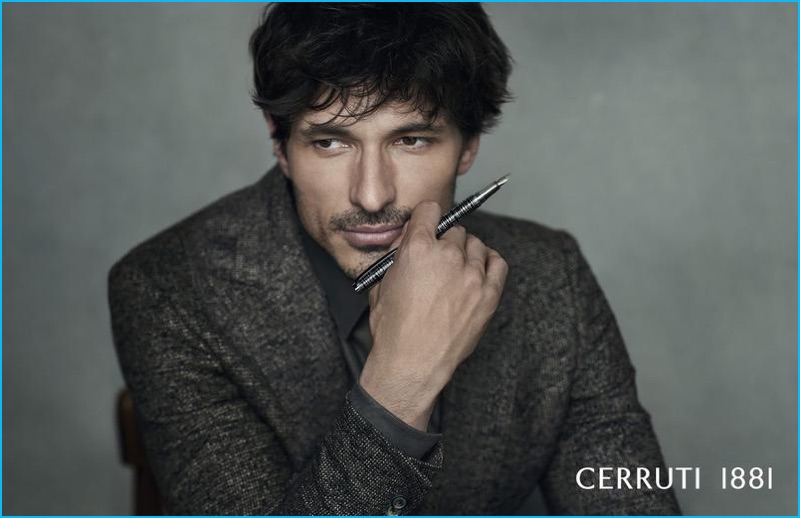 Andres Velencoso fronts Cerruti 1881's fall-winter 2016 campaign.