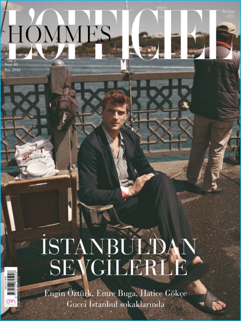 Clément Chabernaud covers the most recent issue of L'Officiel Hommes Turkey.