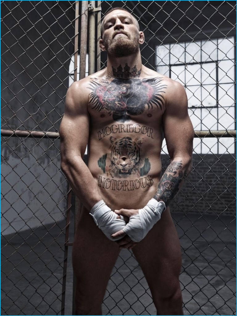Conor McGregor goes nude for ESPN's 2016 Body Issue.