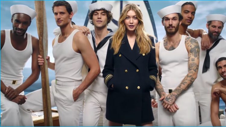 Corey Baptiste Garrett Neff Miles McMillan Gigi Hadid David Alexander Flinn Terence Teller RJ Rogenski Akin Akman Tommy Hilfiger The Girl Fragrance Campaign Still