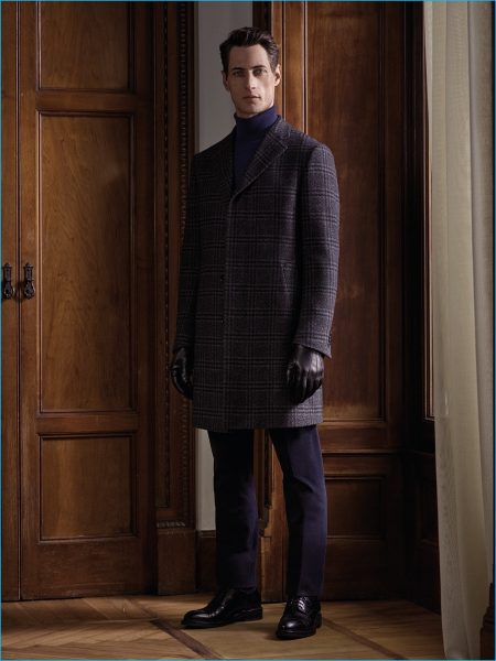 Corneliani 2016 Fall Winter Menswear coat man wool grey