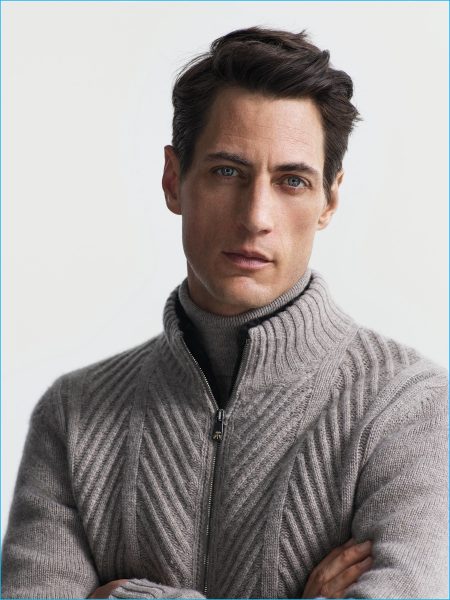 Corneliani 2016 Fall Winter Menswear jumper man cashmere beige