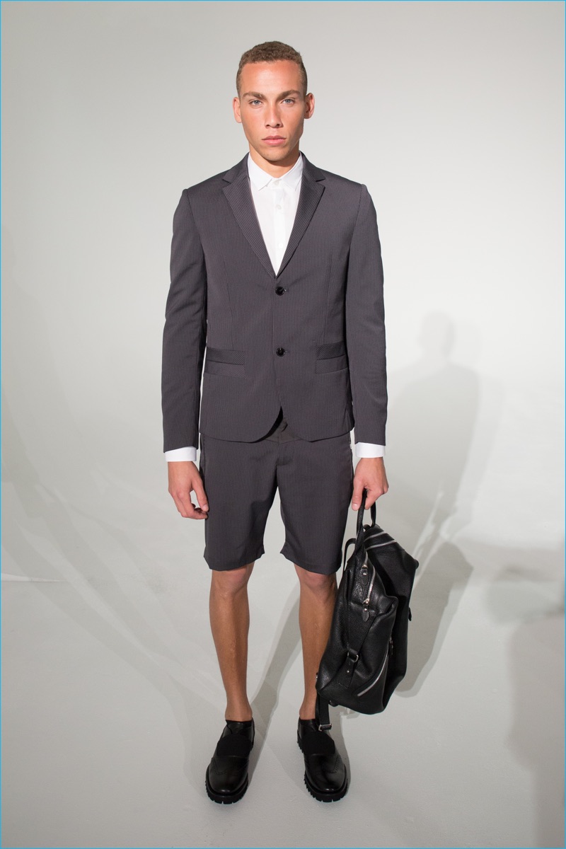 David Naman champions the short suit for spring-summer 2017.