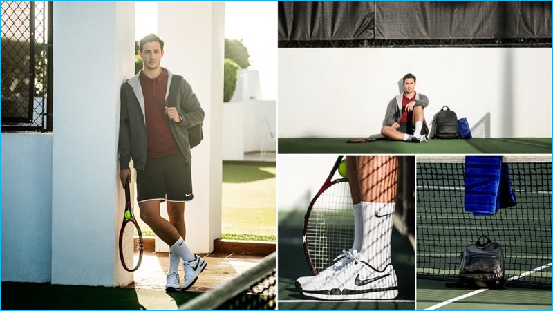 Doctor Mike prepares for a match point in a Berluti hoodie, Nike Tennis polo shirt, Nike Running mesh shorts, Nike socks and Nike Tennis sneakers. » Mr Porter Connects with Instagram Medic Doctor Mike Doctor Mike prepares for a match point in a Berluti hoodie, Nike Tennis polo shirt, Nike Running mesh shorts, Nike socks and Nike Tennis sneakers.