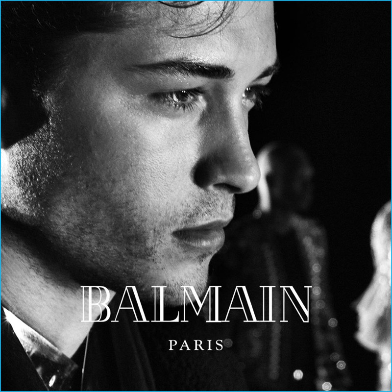 Francisco Lachowski photographed by Steven Klein for Balmain's fall-winter 2016 campaign.