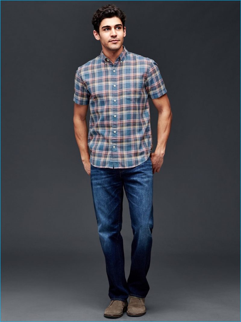 Gap Plaid Short Sleeve Shirt