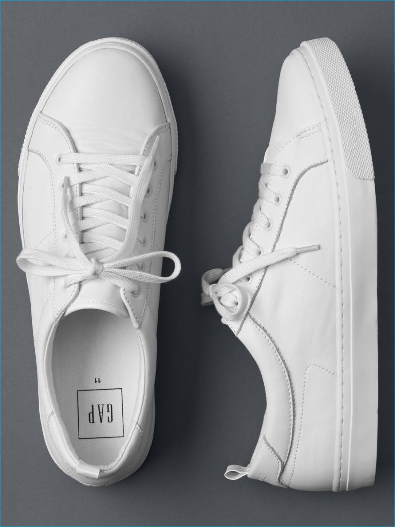 Gap White Leather Sneakers