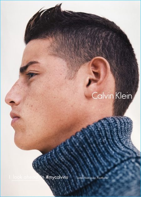 James Rodriguez 2016 Calvin Klein Campaign Turtleneck