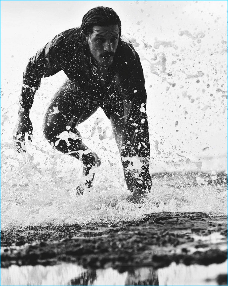 Photographed for GQ Australia, Jarrod Scott hits the surf at Garie Beach. » Let the Games Begin: Jarrod Scott is Active Vision for GQ Australia Photographed for GQ Australia, Jarrod Scott hits the surf at Garie Beach.