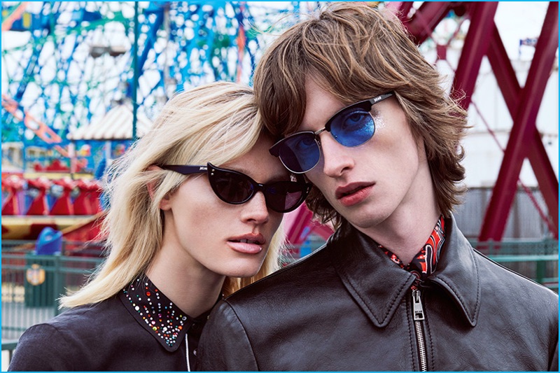 Lili Sumner and Benno Bulang front Just Cavalli's fall-winter 2016 eyewear campaign.