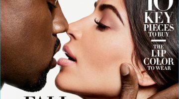 Kanye West & Kim Kardashian Cover Harper's Bazaar September Issue