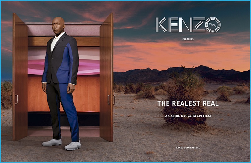 Actor Mahershala Ali for Kenzo's fall-winter 2016 campaign.