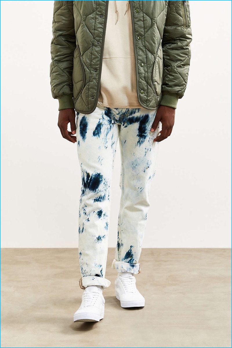 Levi's 511 Bleached Painted Stonewash Slim Jeans