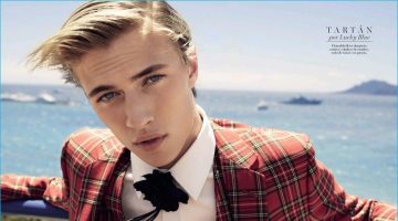 Lucky Blue Smith Models Fall Fashions for Vogue España Cover Shoot Lucky Blue Smith Models Fall Fashions for Vogue España Cover Shoot