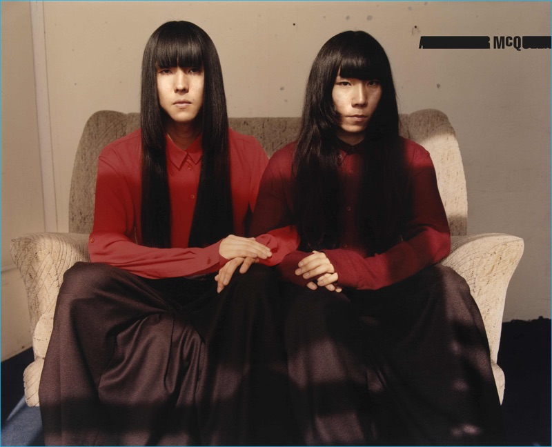Taigen Kawabe and Yuki Tsujii of Bo Ningen for McQ's fall-winter 2016 campaign. » McQ Introduces Us to Japanese Band Bo Ningen Taigen Kawabe and Yuki Tsujii of Bo Ningen for McQ's fall-winter 2016 campaign.