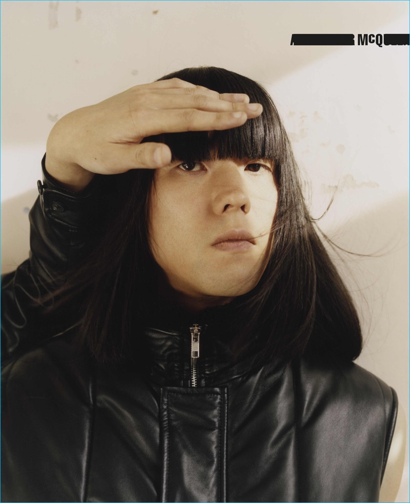 Yuki Tsujii of Bo Ningen for McQ's fall-winter 2016 campaign.