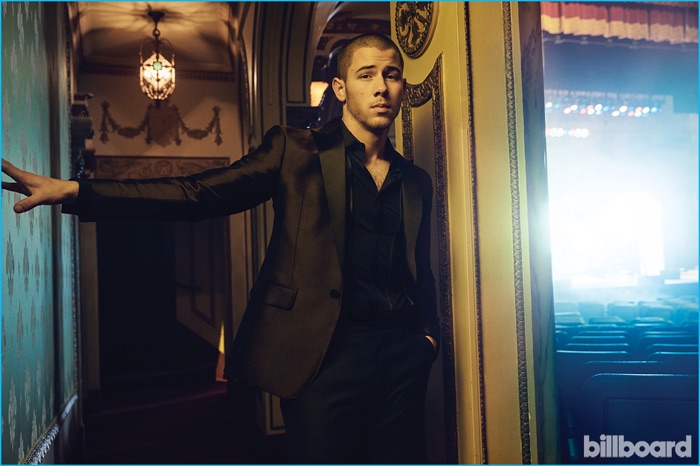 Nick Jonas cleans up in a Dsquared2 suit with a Dolce & Gabbana shirt. » Nick Jonas & Demi Lovato Are Friends with Benefits for Billboard Cover Story Nick Jonas cleans up in a Dsquared2 suit with a Dolce & Gabbana shirt.